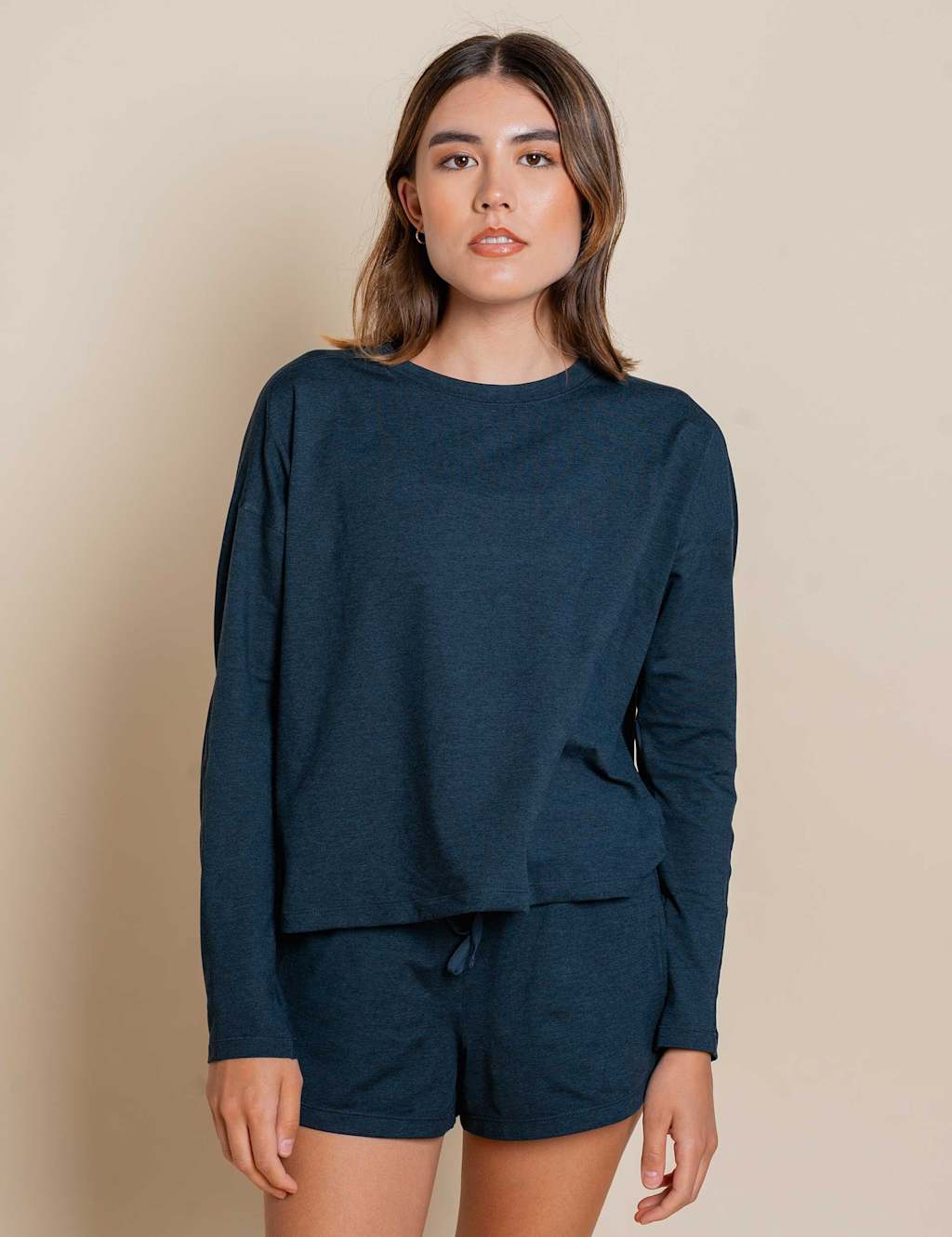 Adidas Women's ReSet Crew Neck Oversized Top - Medium - Navy