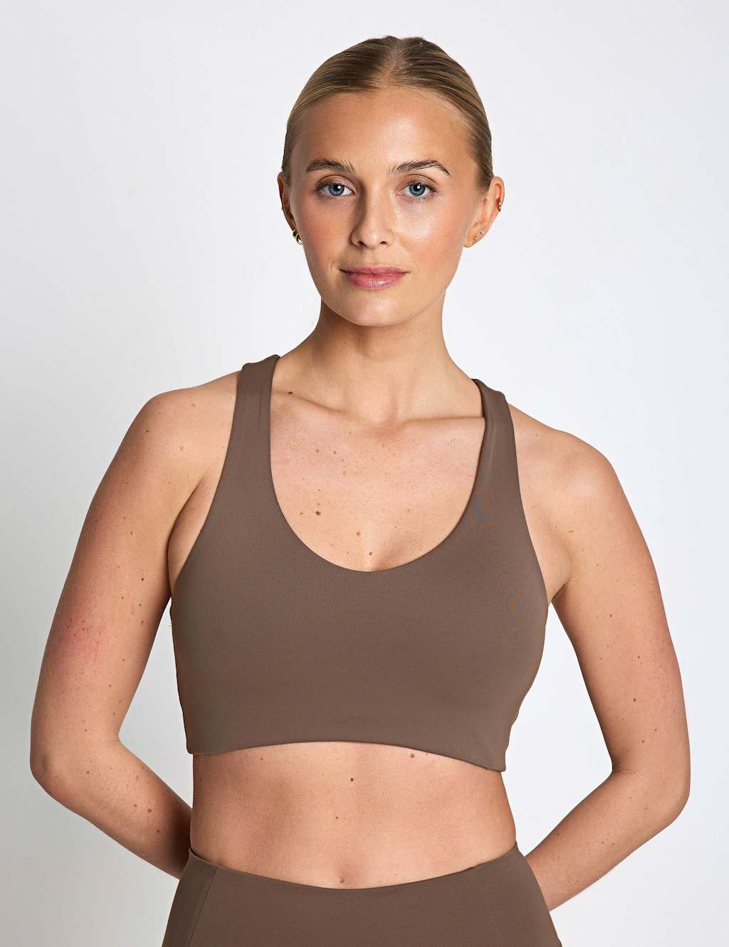 Girlfriend Collective Women's Float Lola Non Wired Sports Bra (XS-XL) - Small - Taupe