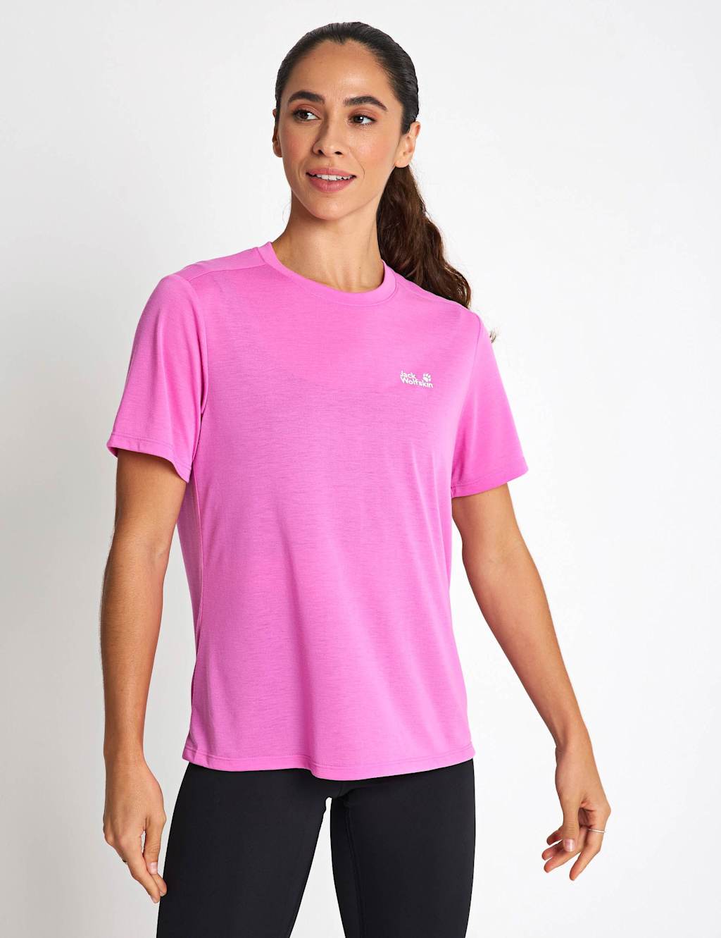 Jack Wolfskin Women's Vonnan T-Shirt - Large - Bright Pink