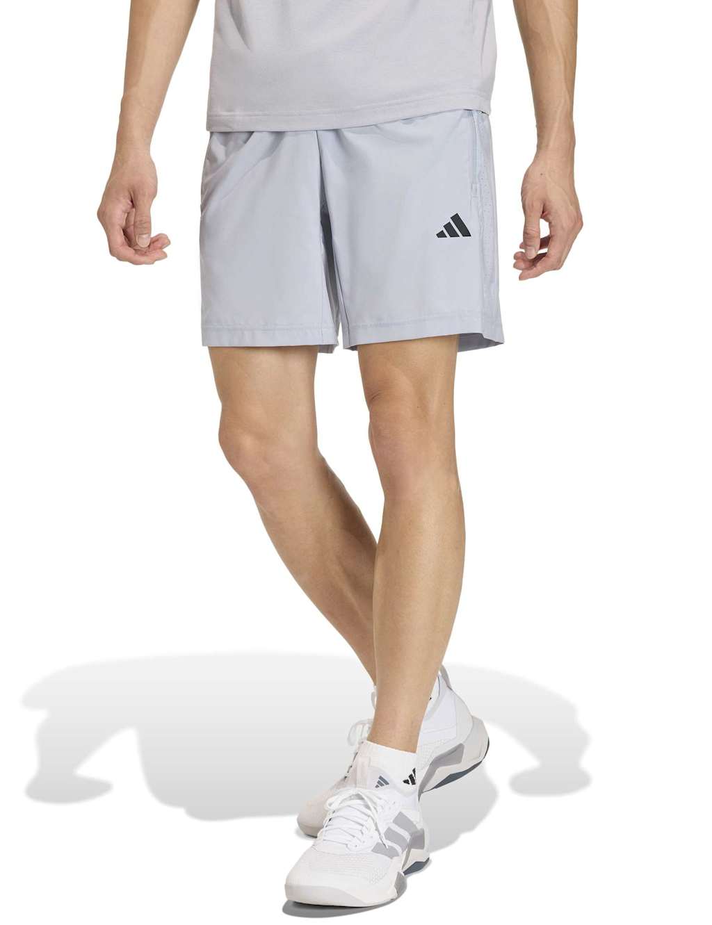 Adidas Men's Workout Essentials Elasticated Waist Shorts - L - White