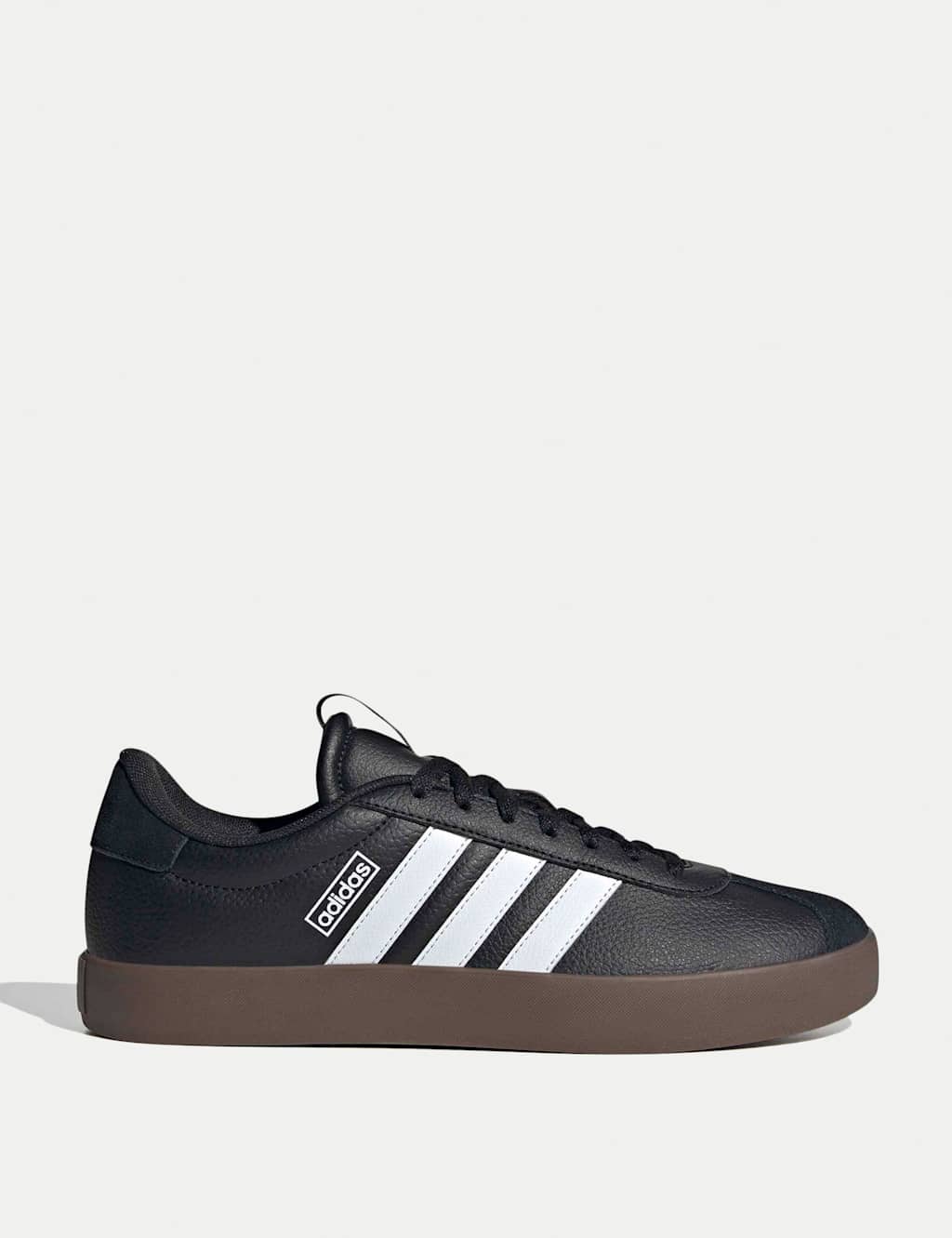 Adidas Men's VL Court 3.0 Leather Trainers - 9 - Black