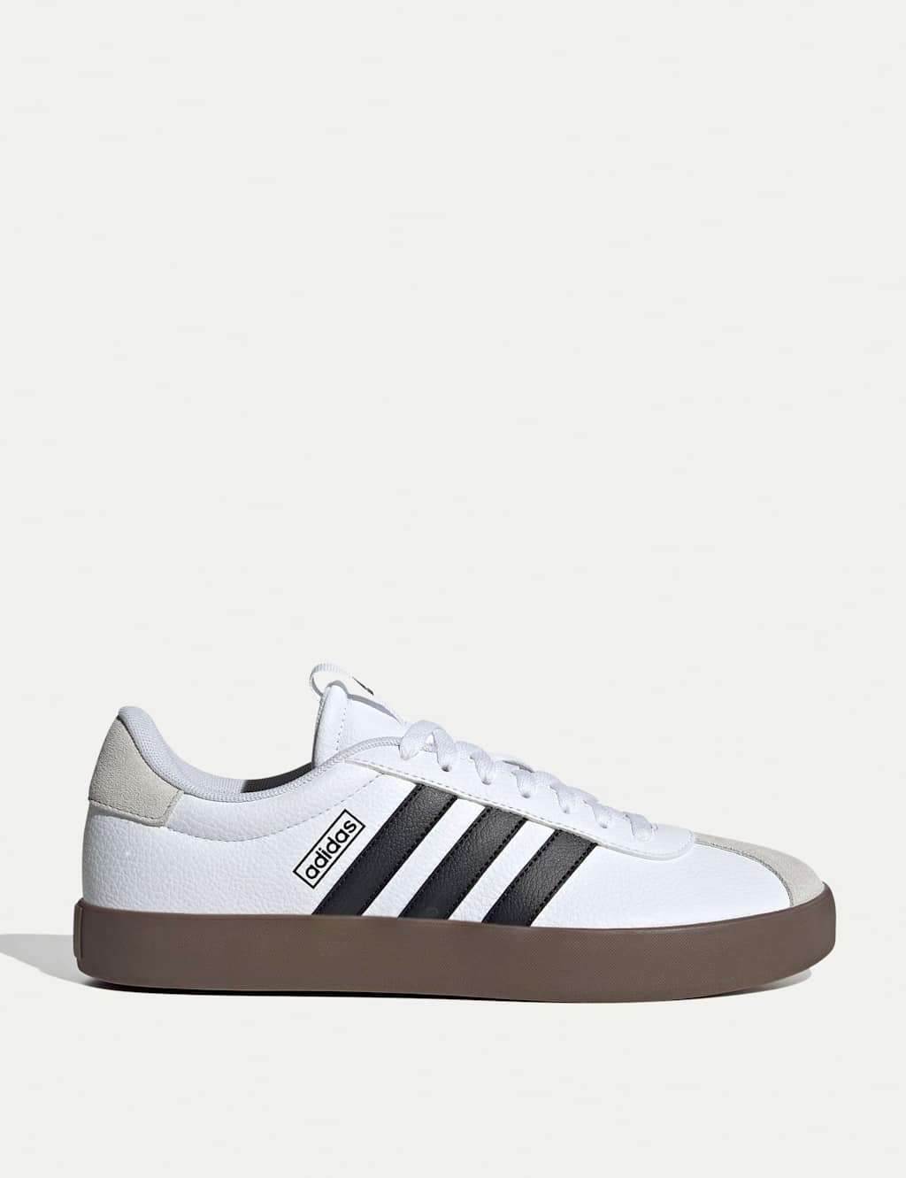 Adidas Men's VL Court 3.0 Leather Trainers - 9 - White Mix