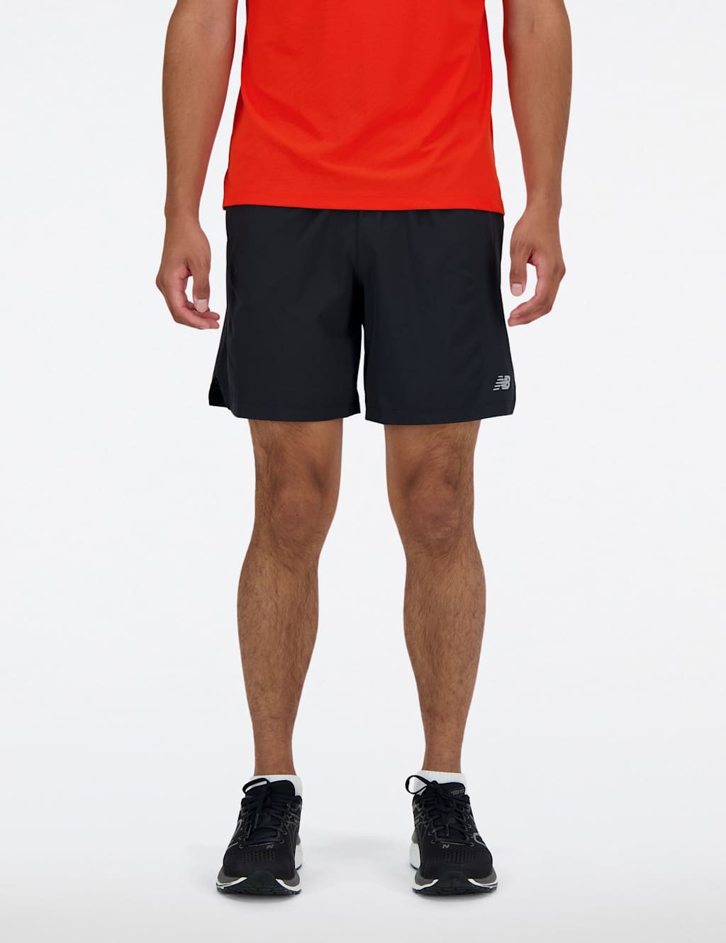 New Balance Men's Woven Stretch Longer Length Running Shorts - L - Black