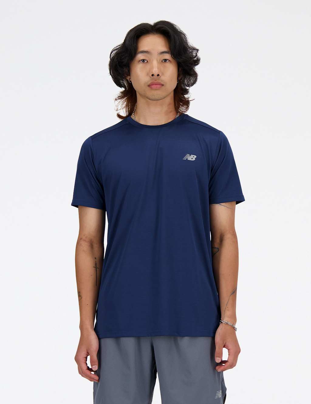 New Balance Men's Sport Essential Crew Neck T-Shirt - M - Navy