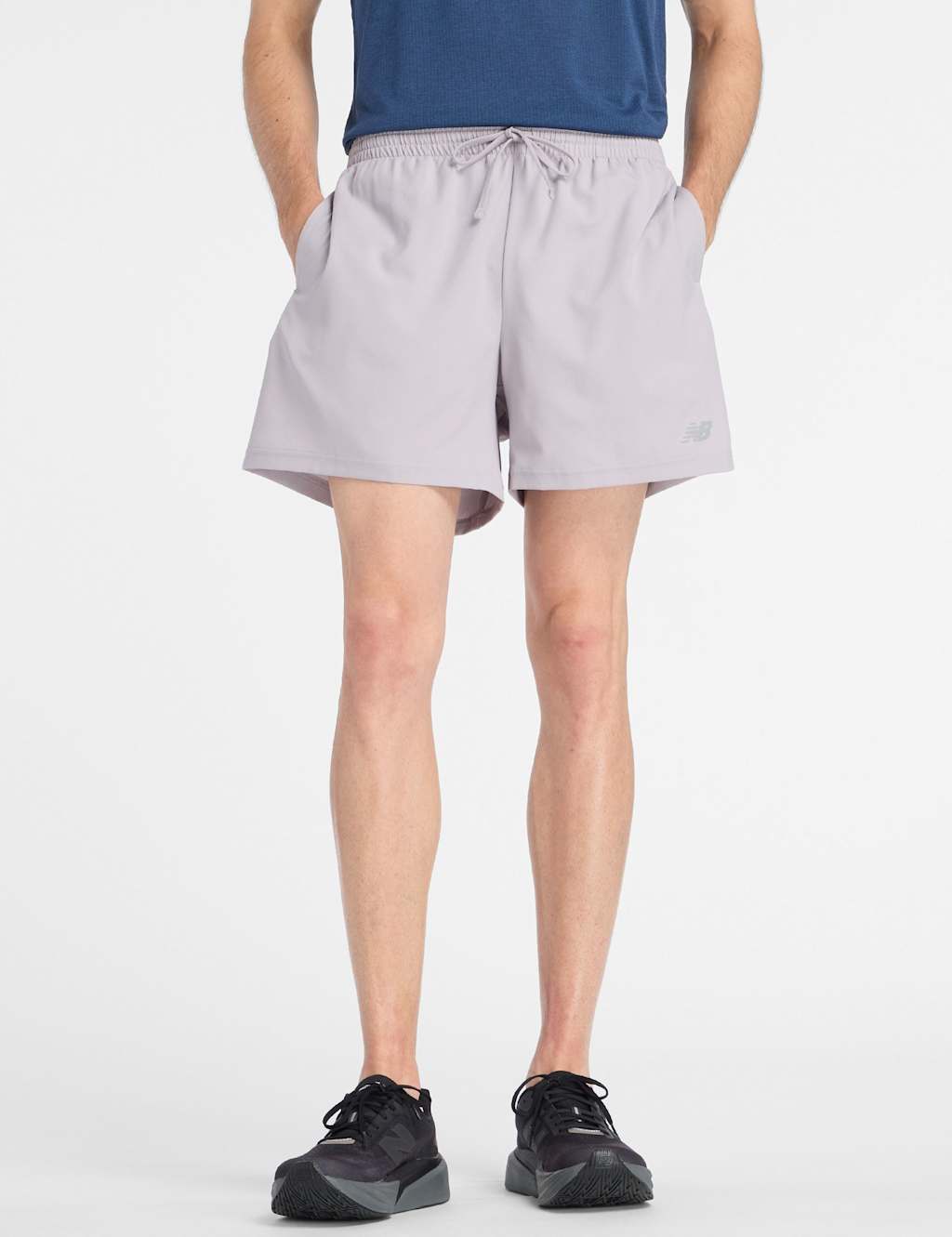 New Balance Men's Stretch Woven Quick Dry Sport Shorts - XL - Light Grey
