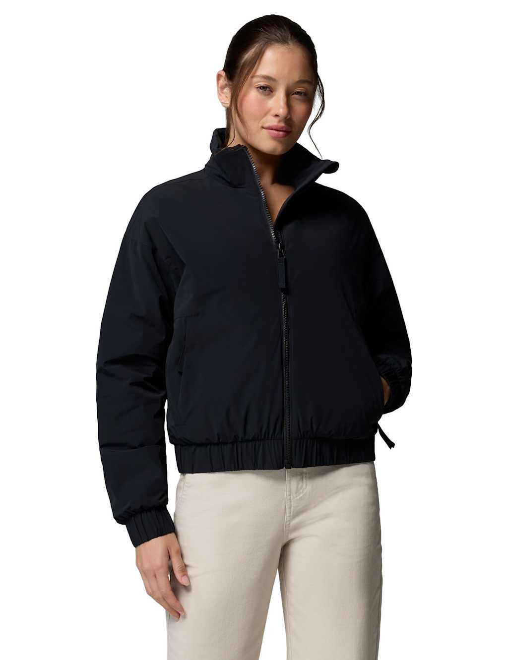 Columbia Women's AmazeStretch Insulated Bomber Jacket - Small - Black