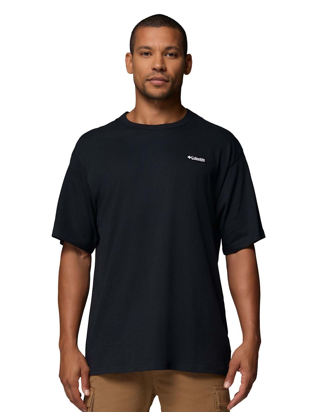 Columbia Men's CSC Heavyweight Graphic Pure Cotton T-Shirt - L - Black