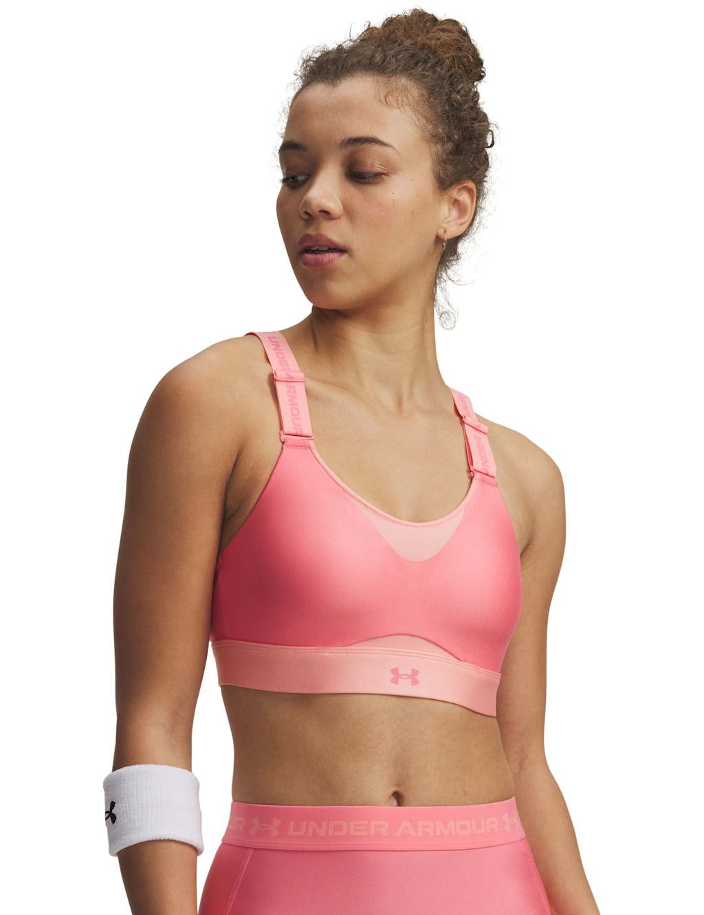 Under Armour Women's Infinity 2.0 High Sports Bra (A-DD) - Extra Large/DD-D - Hot Pink