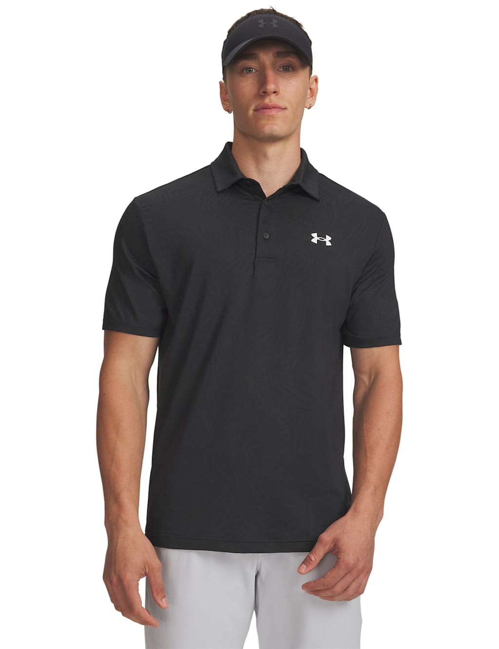 Under Armour Men's Playoff Jacquard Polo Shirt - XL - Black Mix