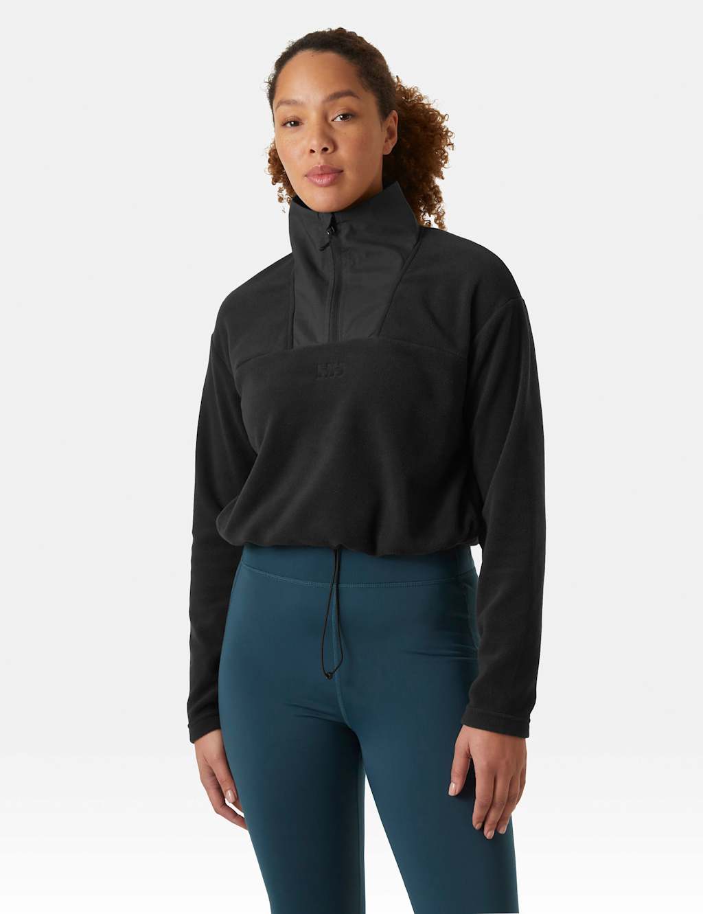 Helly Hansen Women's Daybreaker Cropped Fleece Jacket - Large - Black - Available at M&S
