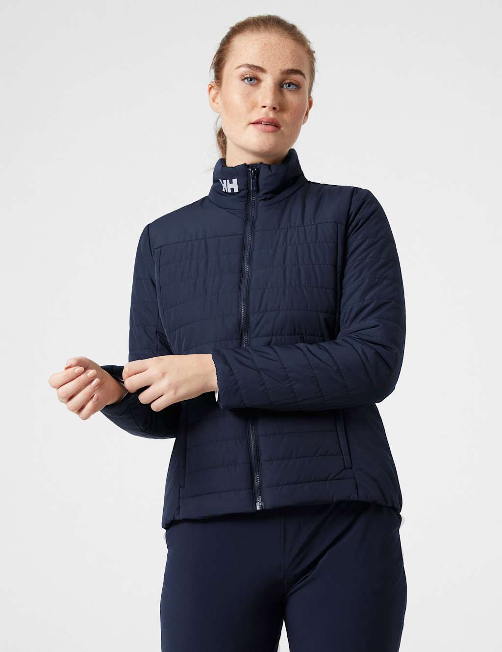 Helly Hansen Women's Crew Insulated Puffer Jacket - Small - Navy - Available at M&S