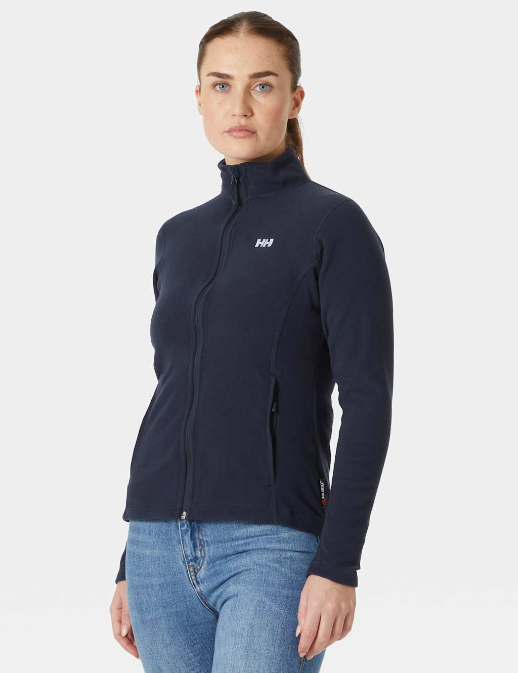 Helly Hansen Women's Daybreaker Fleece Funnel Neck Jacket - Small - Navy - Available at M&S