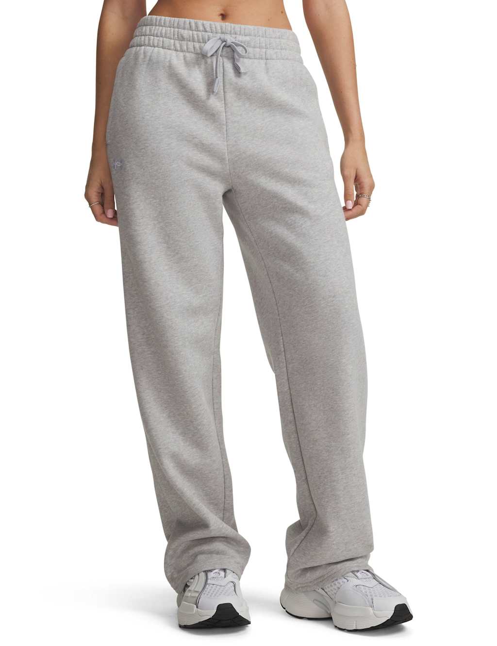Under Armour Women's Rival Cotton Rich Fleece Joggers - Large - Light Grey