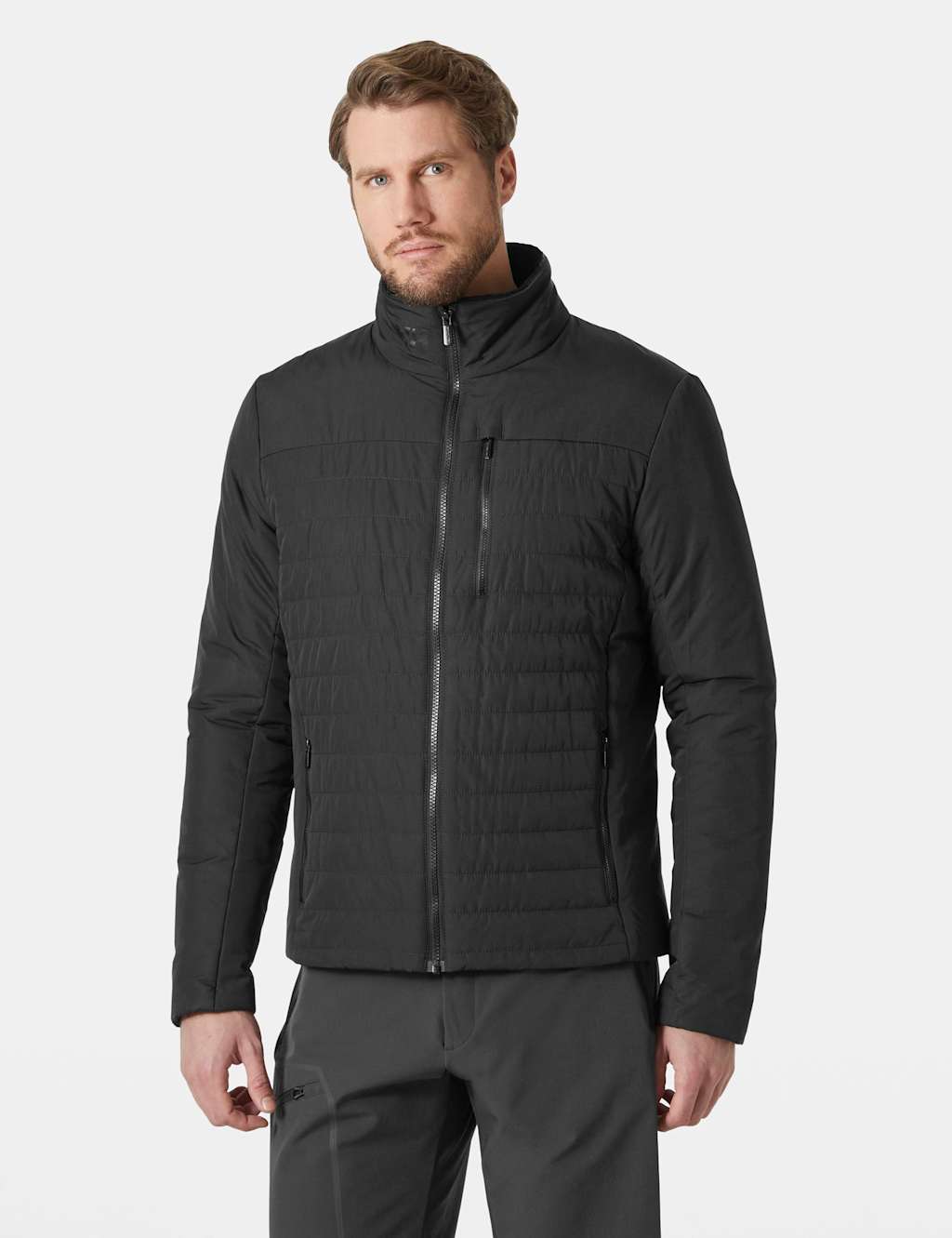 Helly Hansen Men's Crew Insulator Padded Puffer Jacket - L - Black - Available at M&S