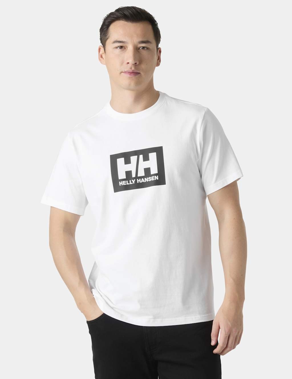 Helly Hansen Men's Box Pure Cotton Crew Neck T-Shirt - 2XL - White - Available at M&S