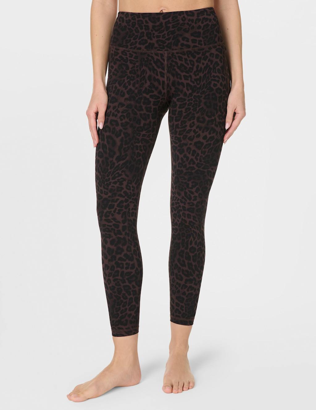 Sweaty Betty Ultimate Studio High Waisted 7/8 Leggings - Medium - Brown Mix