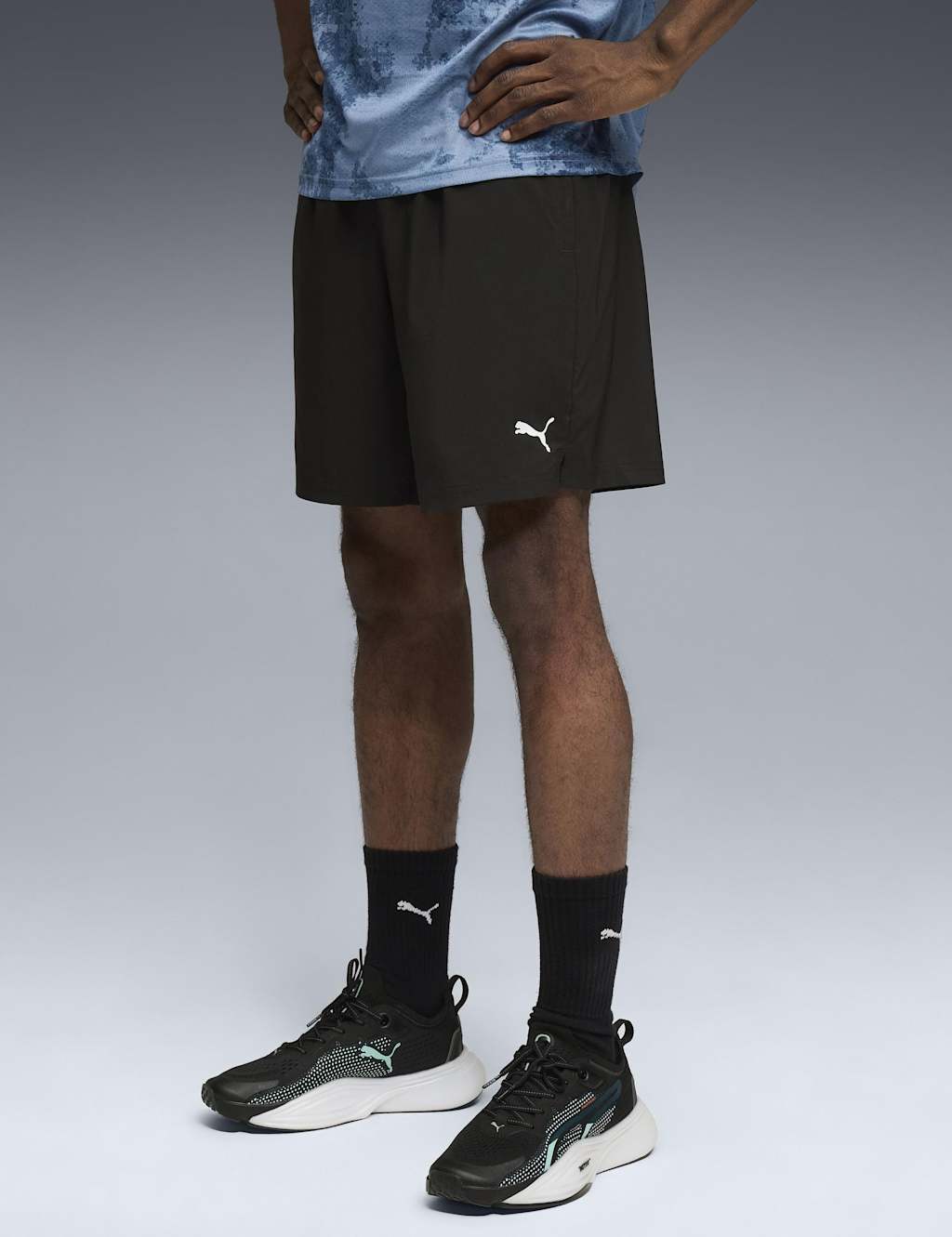 Puma Men's Foundations 7" Woven Sport Shorts - 2XL - Black