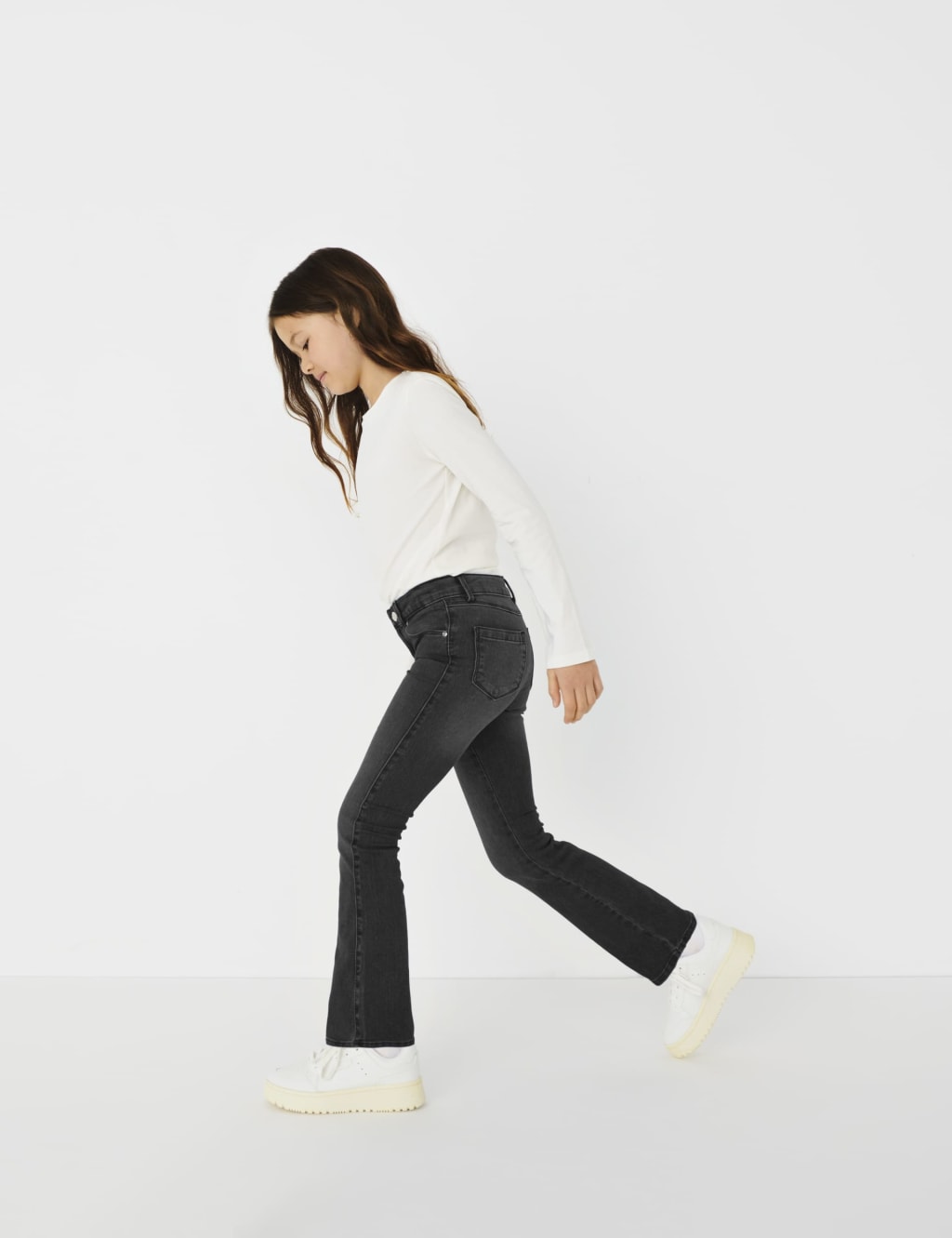 Kids Only Girls Regular Flared Jeans (8-14 Yrs) - 9y - Black, Black,Light Blue