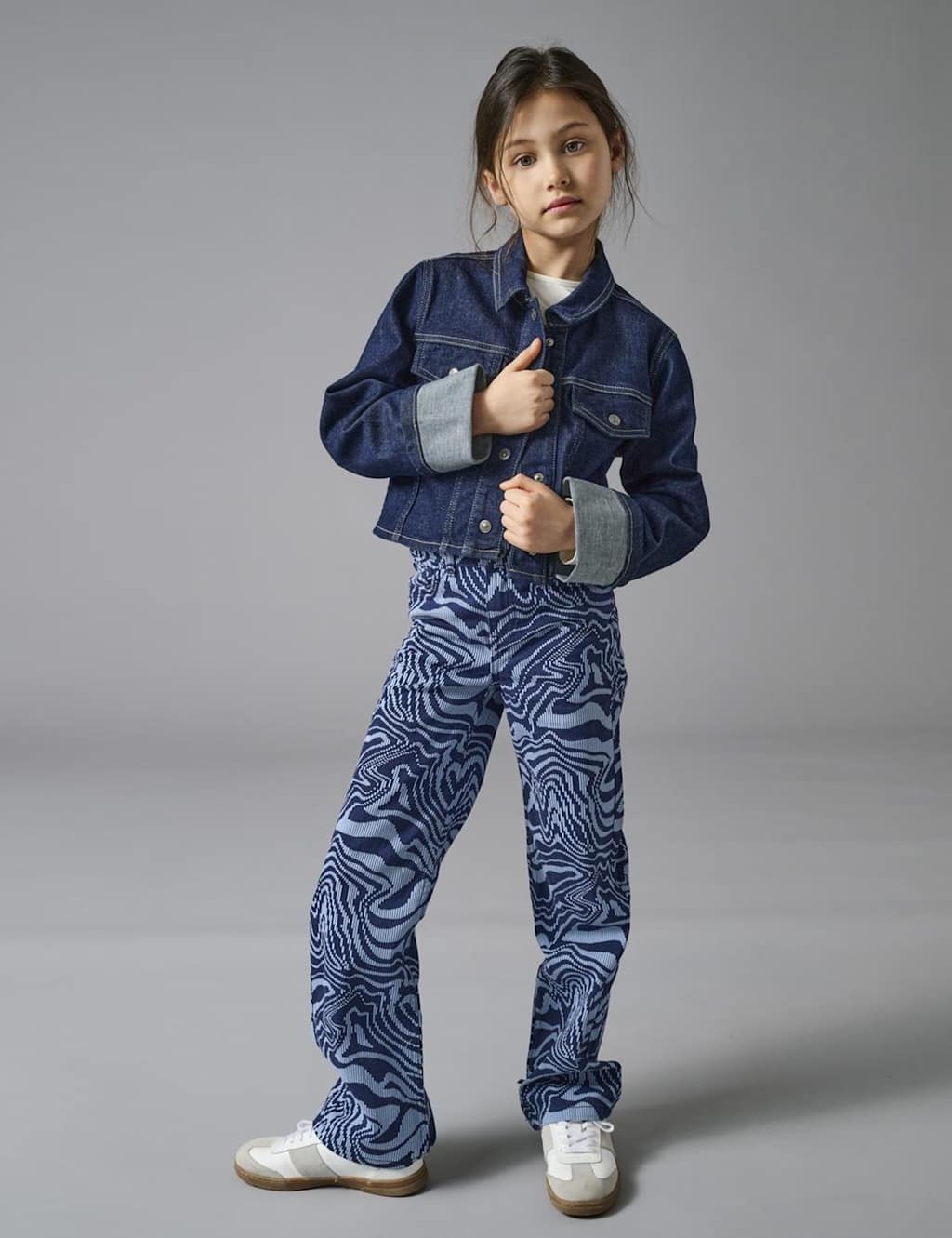 Kids Only Girls Cotton Rich Denim Jacket (8-14 Yrs) - 12y - Dark Blue, Dark Blue