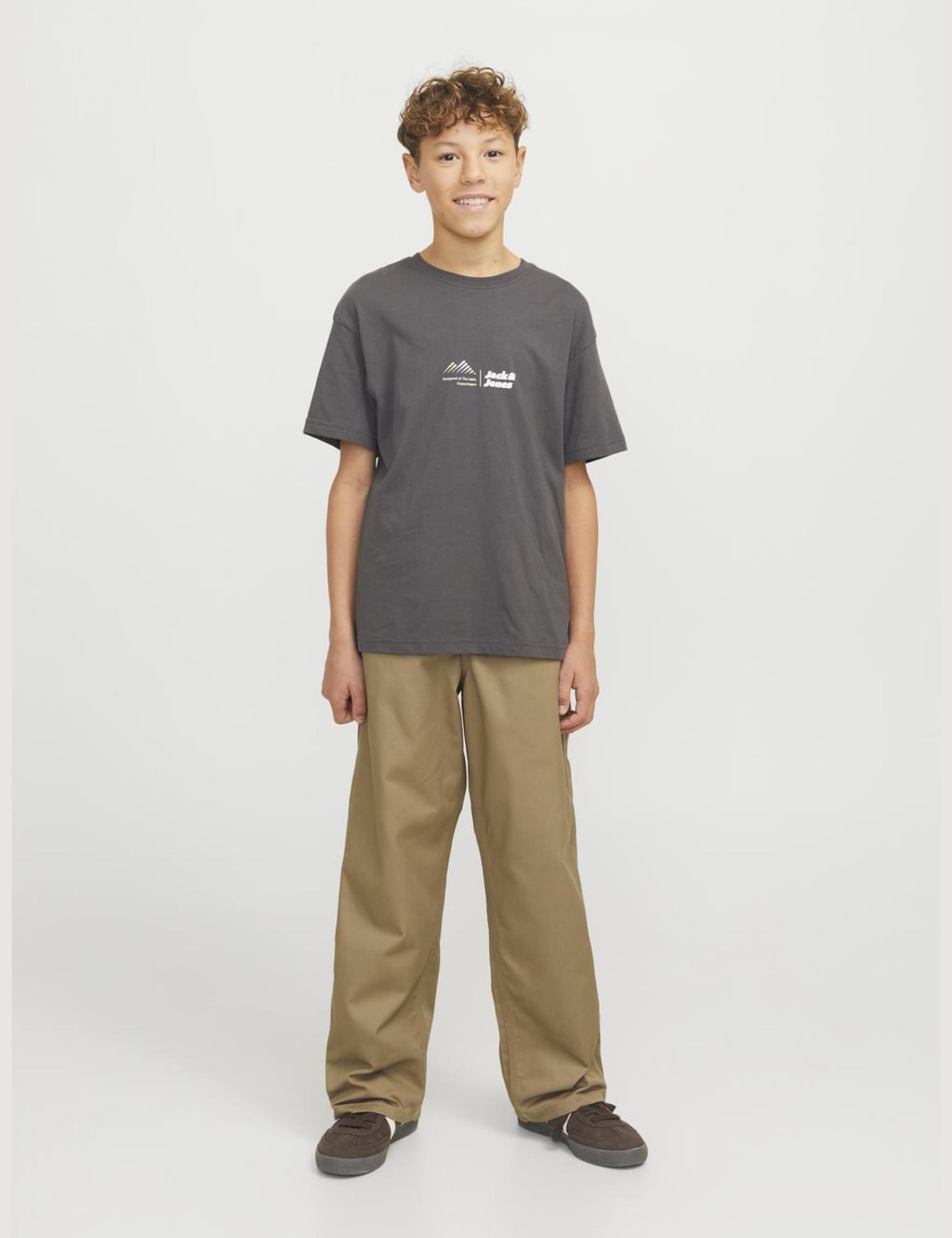 Jack & Jones Junior Boys Cotton Blend Chinos (8-16 Yrs) - 16y - Brown, Khaki,Brown