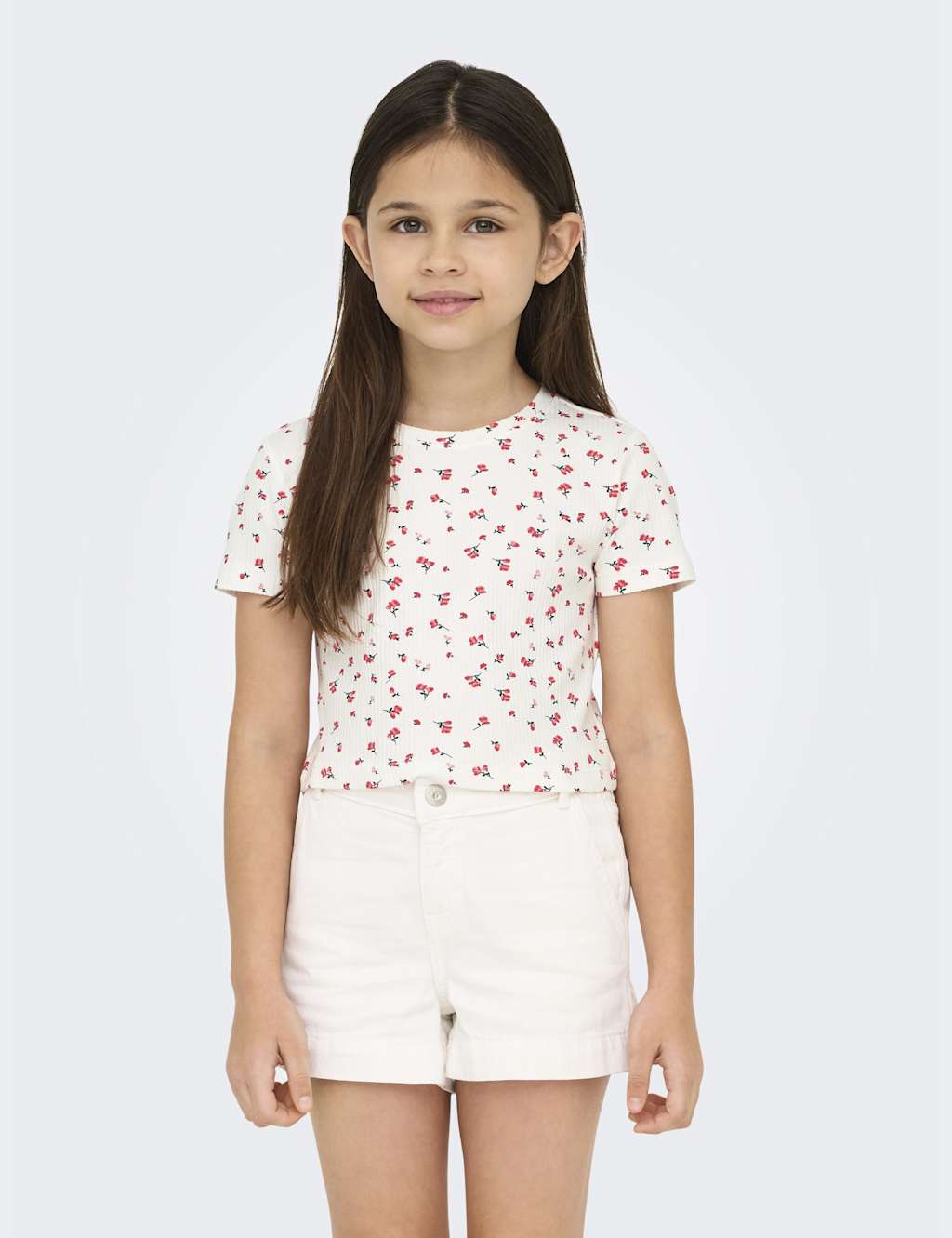 Cotton Rich Floral Cropped Top (7-14 Yrs)