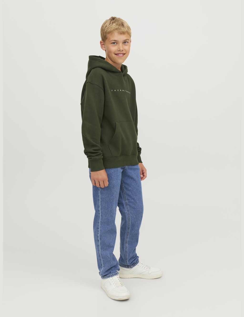 Jack & Jones Junior Boys Regular Denim Jeans (8-16 Yrs) - 12y - Blue Denim, Blue Denim