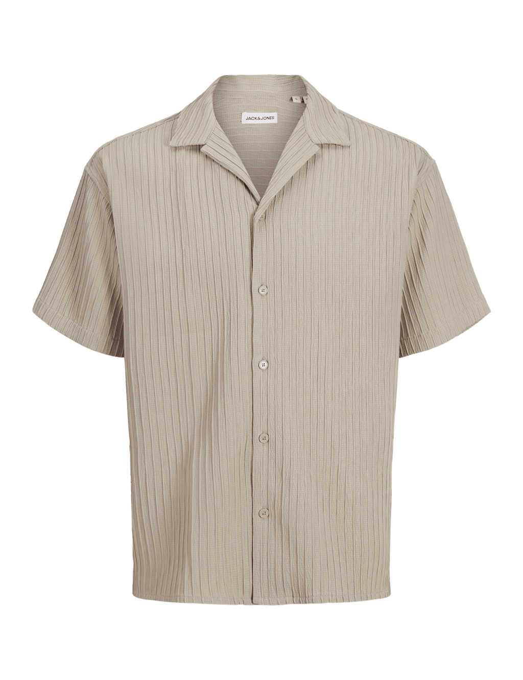 Jack & Jones Junior Boys Textured Shirt (8-16 Yrs) - 14y - Beige, Beige