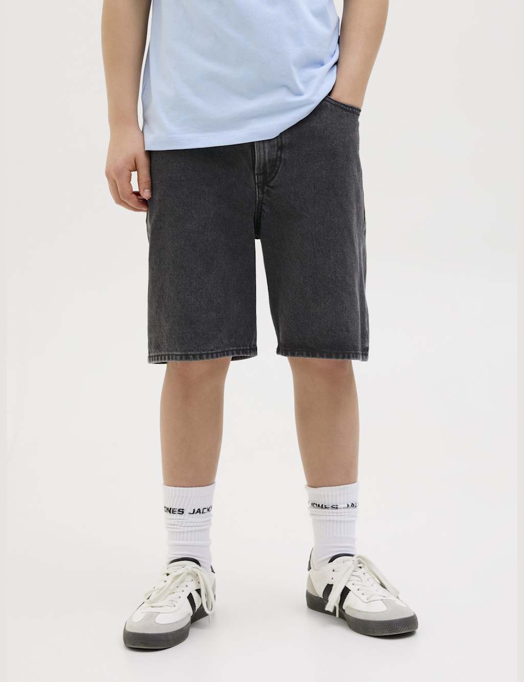 Denim Plain Shorts (8-12 Yrs)