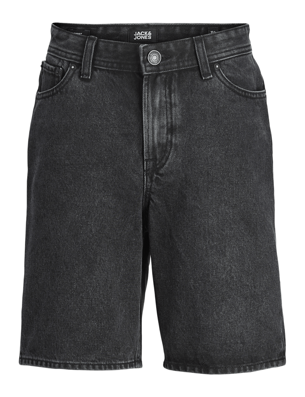 Jack & Jones Junior Boys Denim Plain Shorts (8-12 Yrs) - 16y - Black, Black