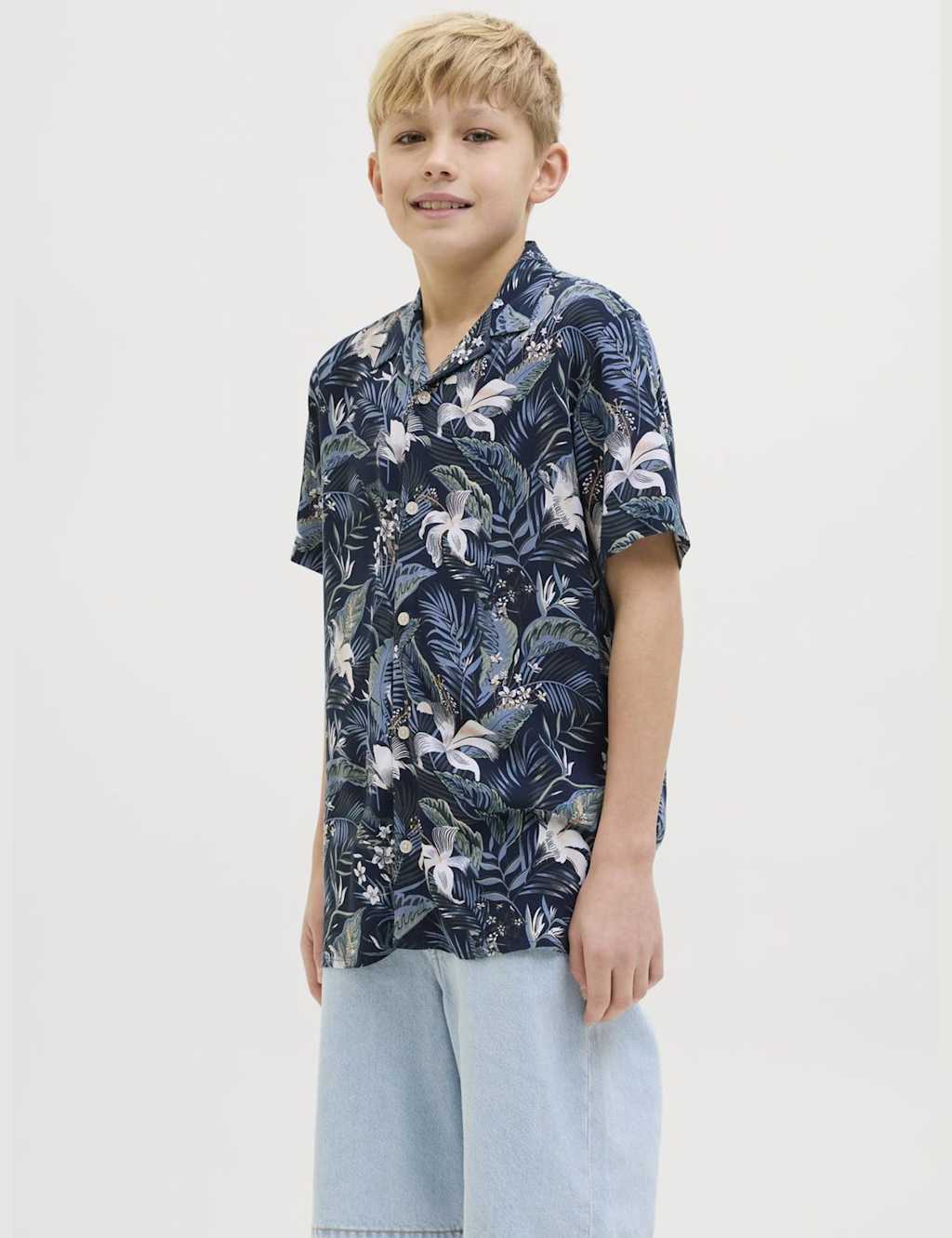 Tropical Print Shirt (8-16 Yrs)