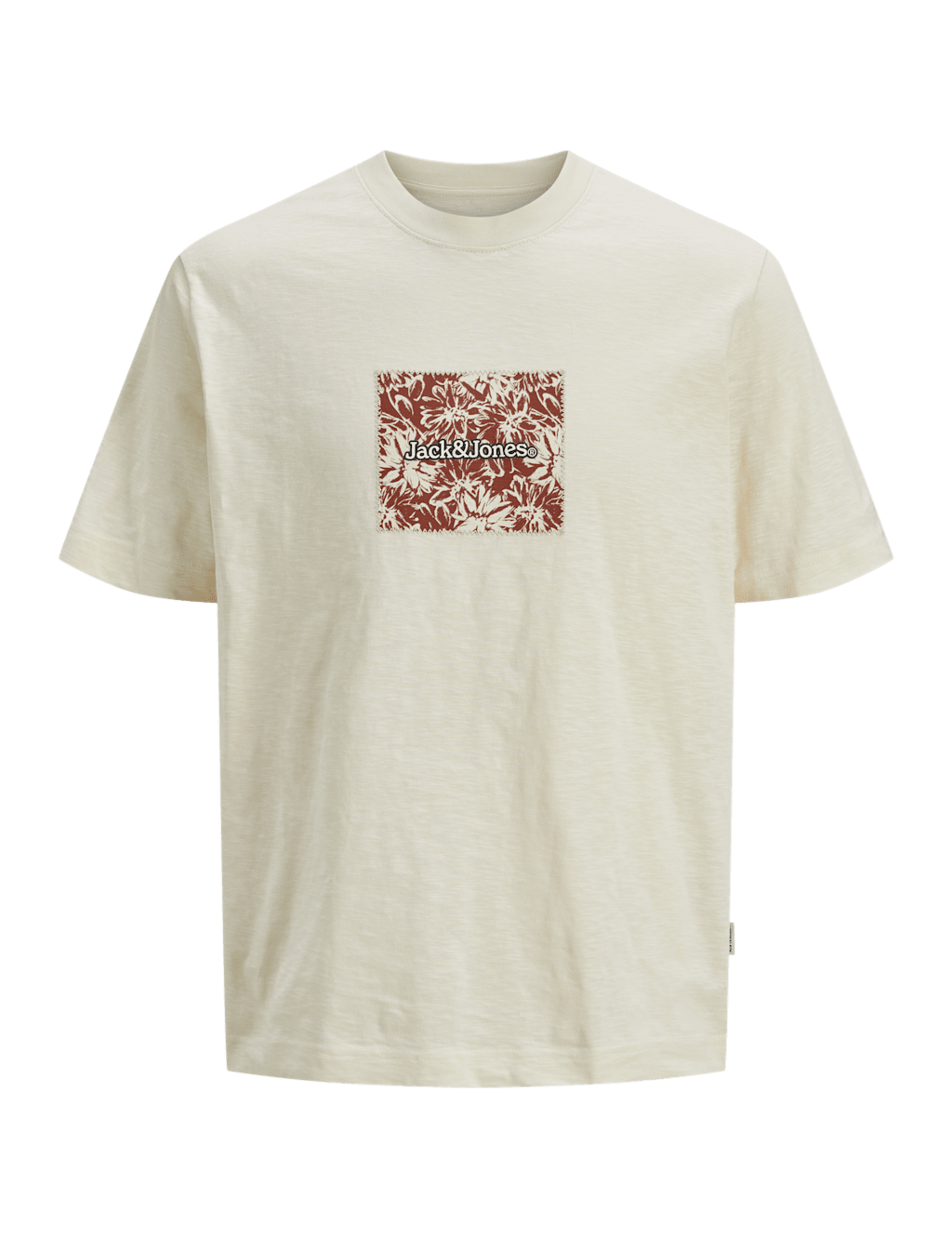 Jack & Jones Junior Boys Pure Cotton Printed T-Shirt (8-16 Yrs) - 12y - Cream Mix, Cream Mix