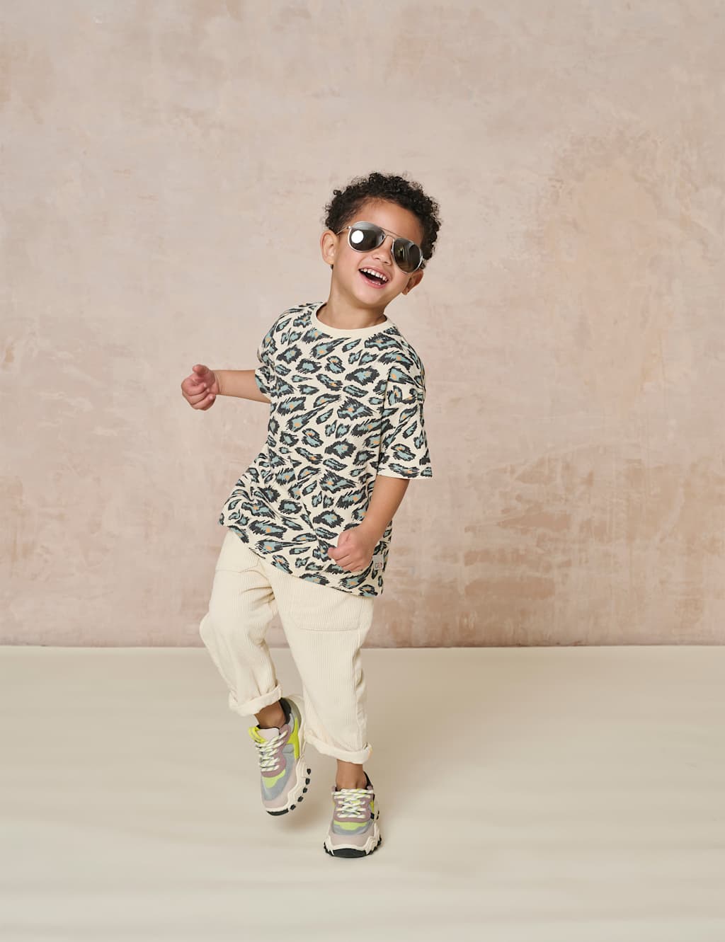 Pure Cotton Animal Print T-Shirt (2-8 Yrs)