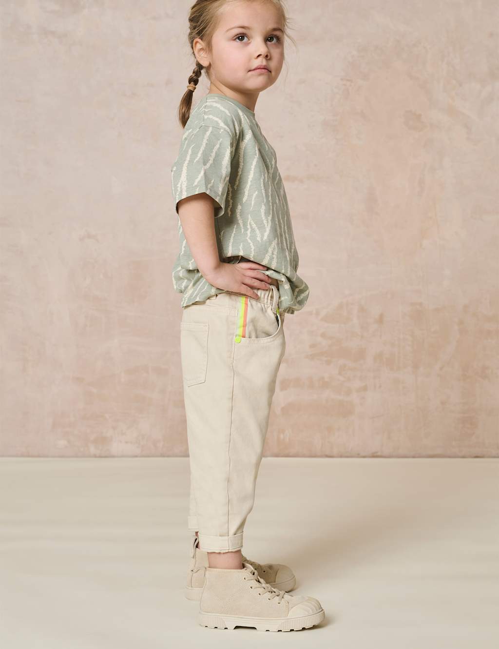 Pure Cotton Printed Oversized T-Shirt (2-8 Yrs)