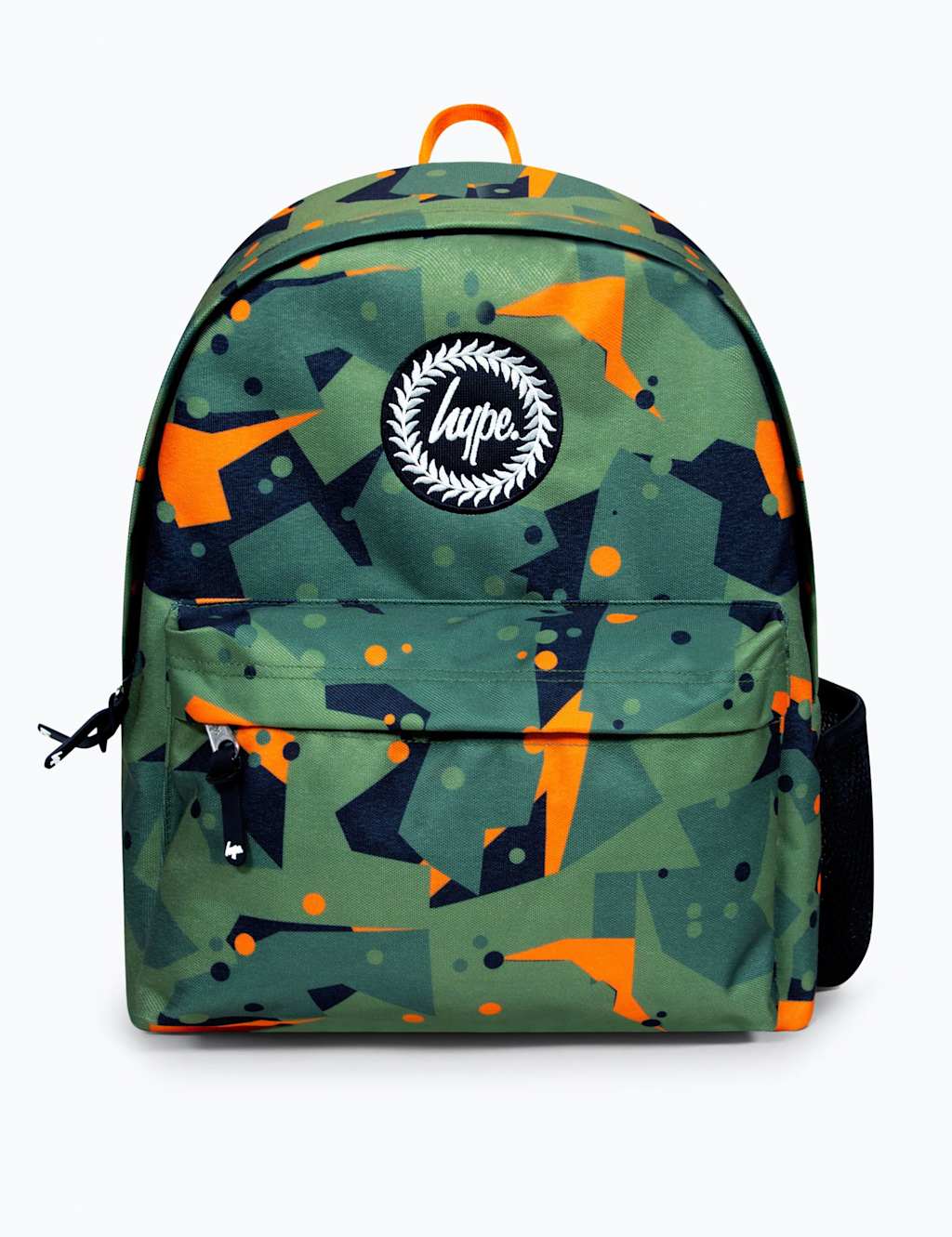 Hype Kids' Geo Camo Backpack Green Mix
