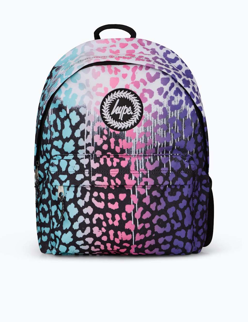 Hype Leopard Print Silver Drips Backpack Multi