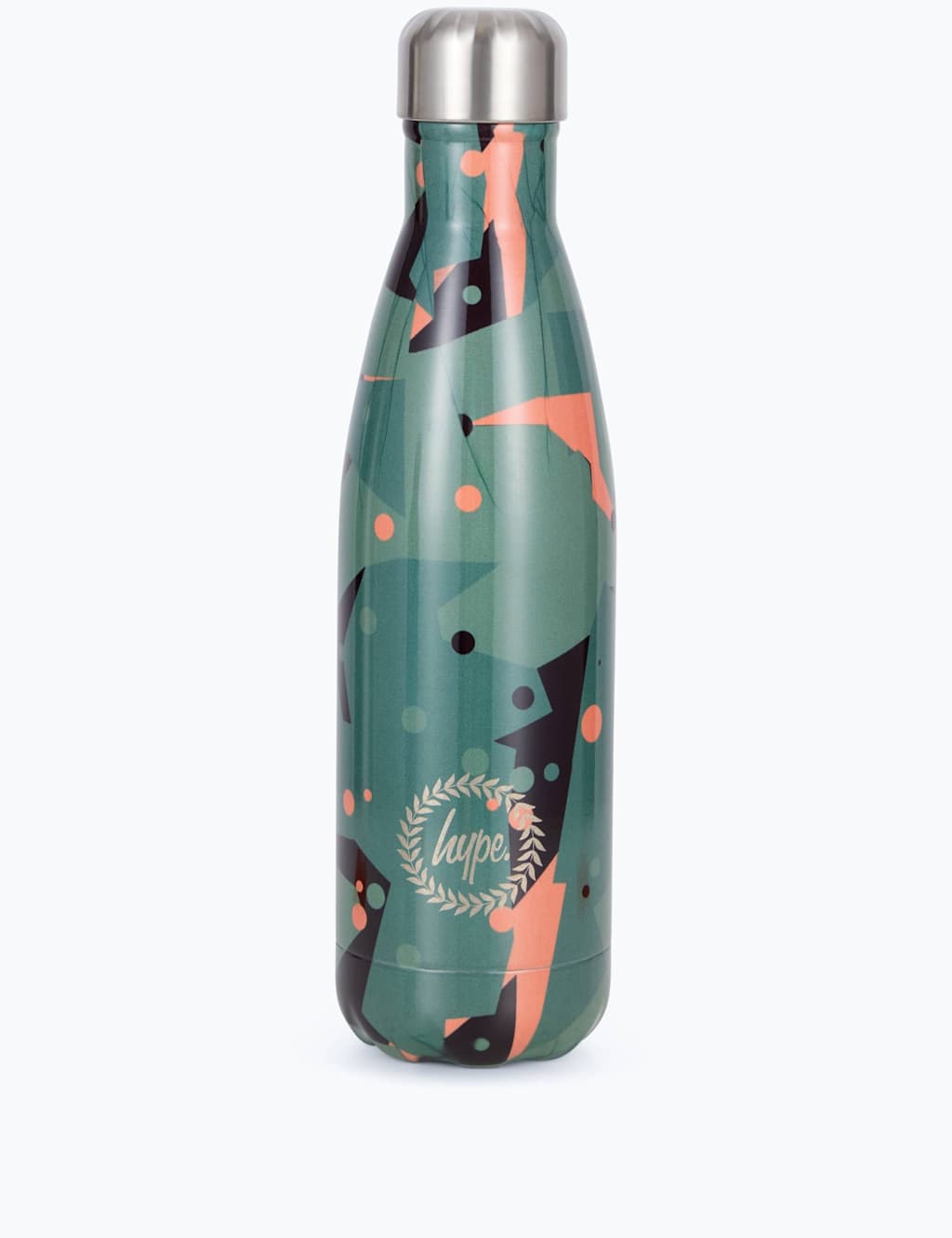 Hype Kids' Camouflage Water Bottle Green Mix