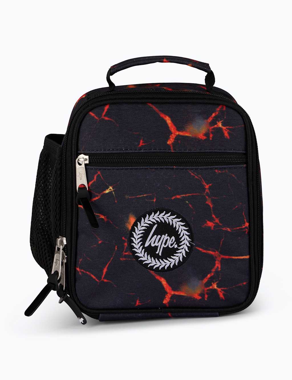 Hype Kids' Lava Print Lunch Box Black Mix