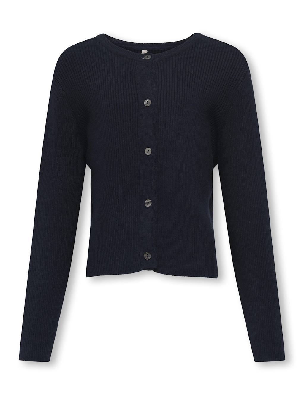 Kids Only Knitted Ribbed Cardigan (7-14 Yrs) Blue