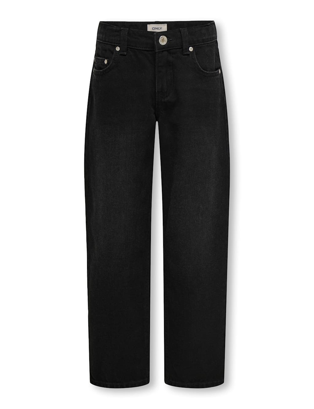 Kids Only Mom Straight Denim Jeans (8-14 Yrs) Black