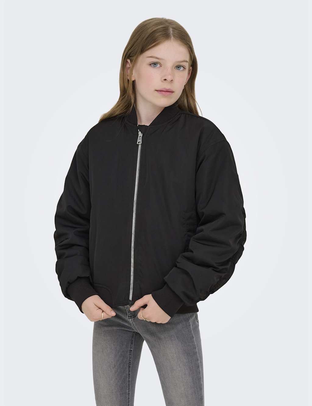 Kids Only Girls Padded Bomber Jacket (8 - 14 Yrs) - 13y - Black, Black