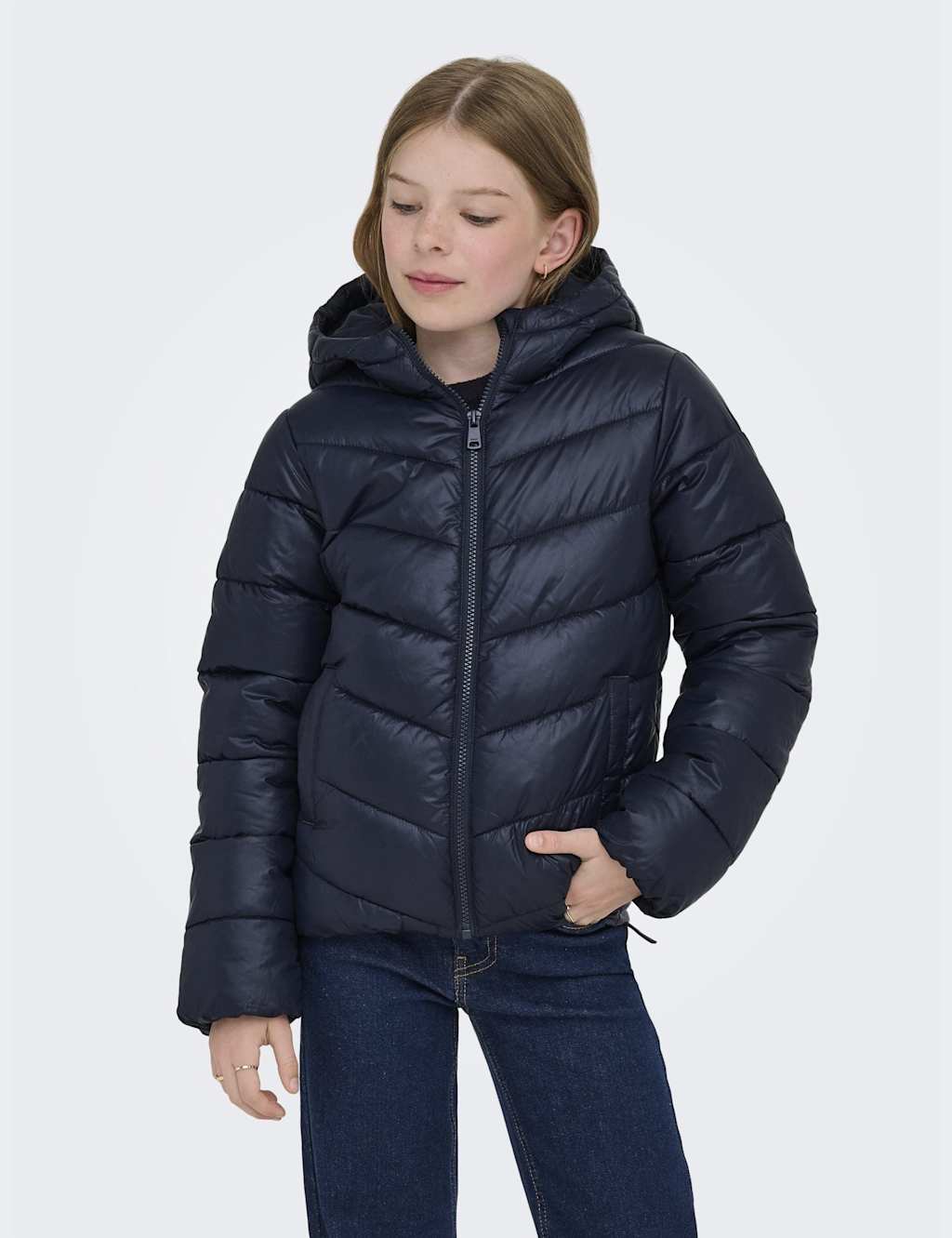 Kids Only Girls Lightweight Padded Quilted Jacket (8 - 14 Yrs) - 14y - Navy, Navy