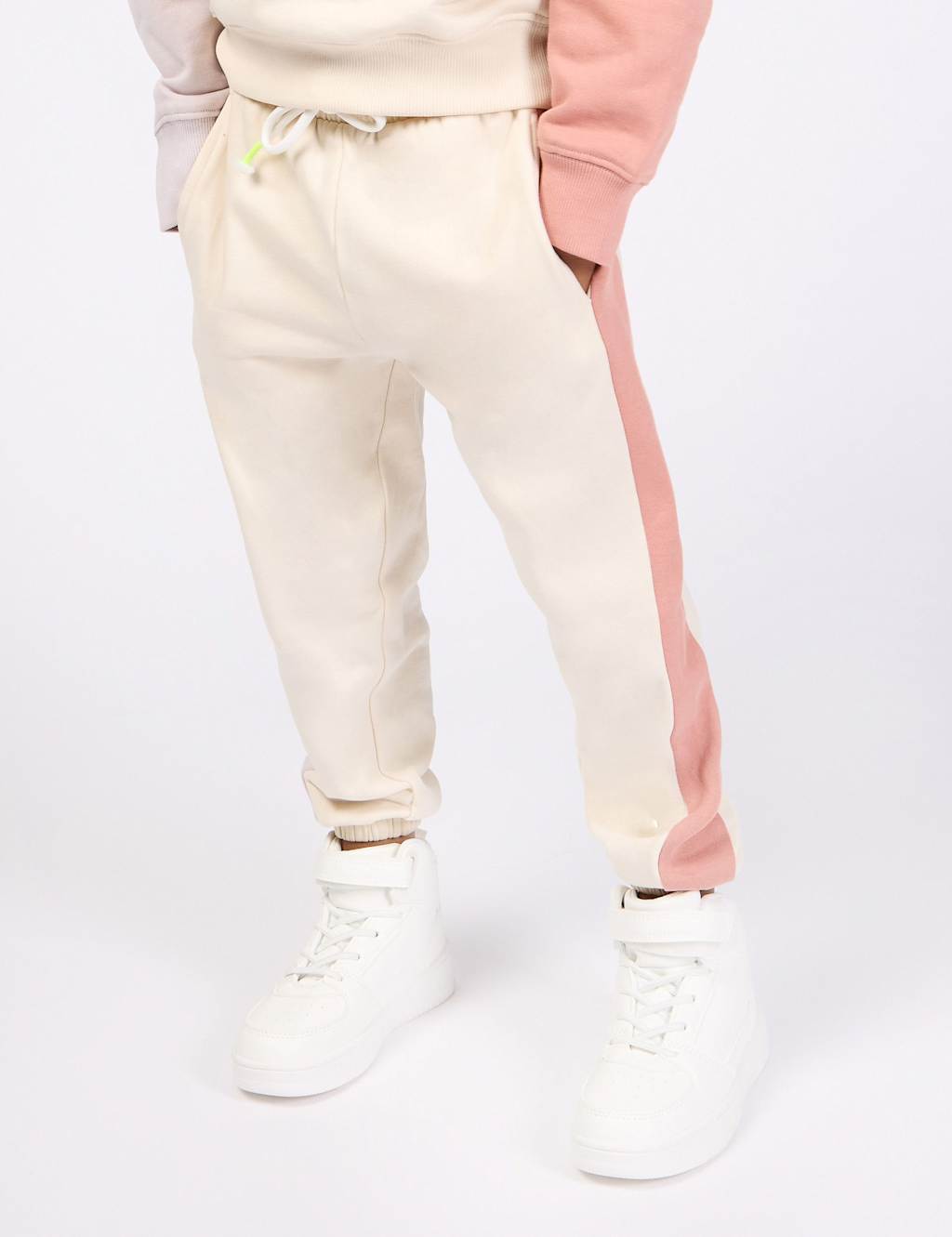 GEN Relaxed Pure Cotton Panel Joggers (2-8 Yrs) Multi