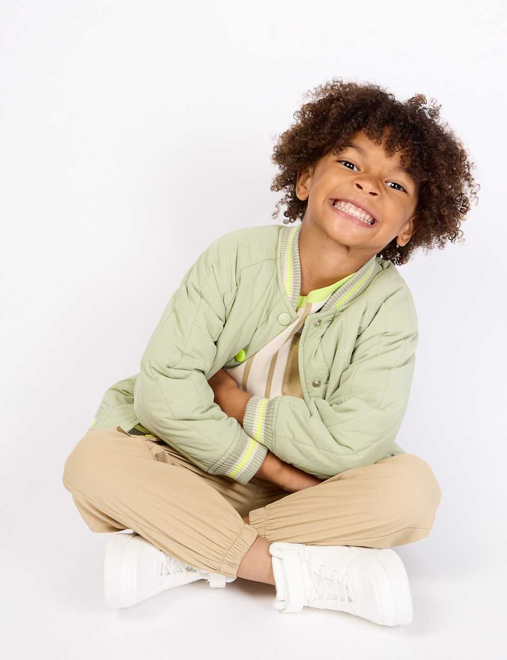 Gen Kids Relaxed Fit Cargo Trousers (2-8 Yrs) - 3-4 Years - Brown - Available at M&S