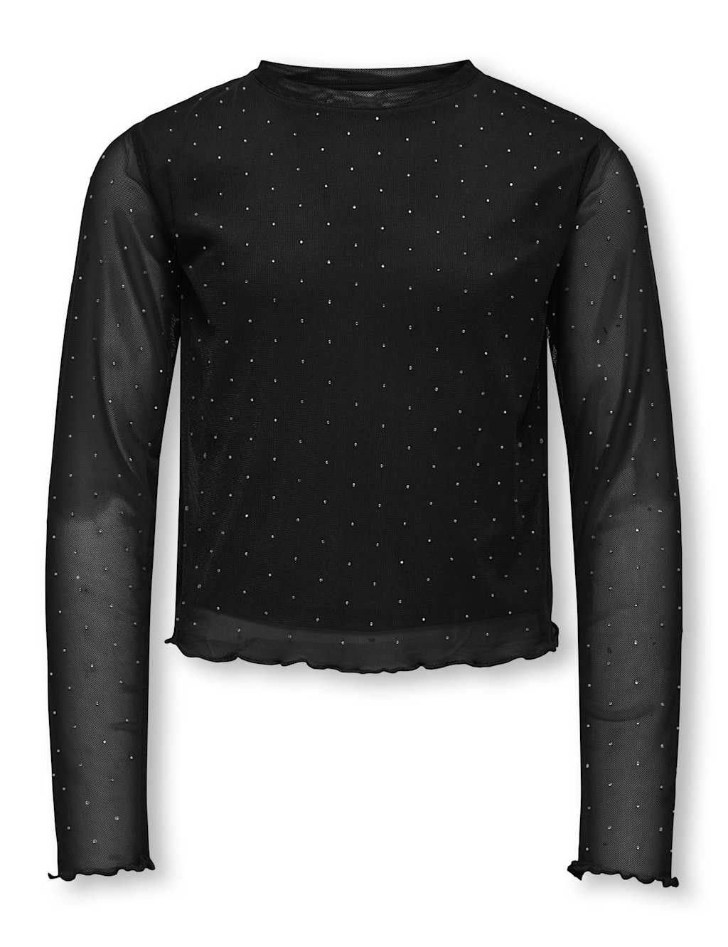 Kids Only Embellished Mesh Top (7-14 Yrs) Black