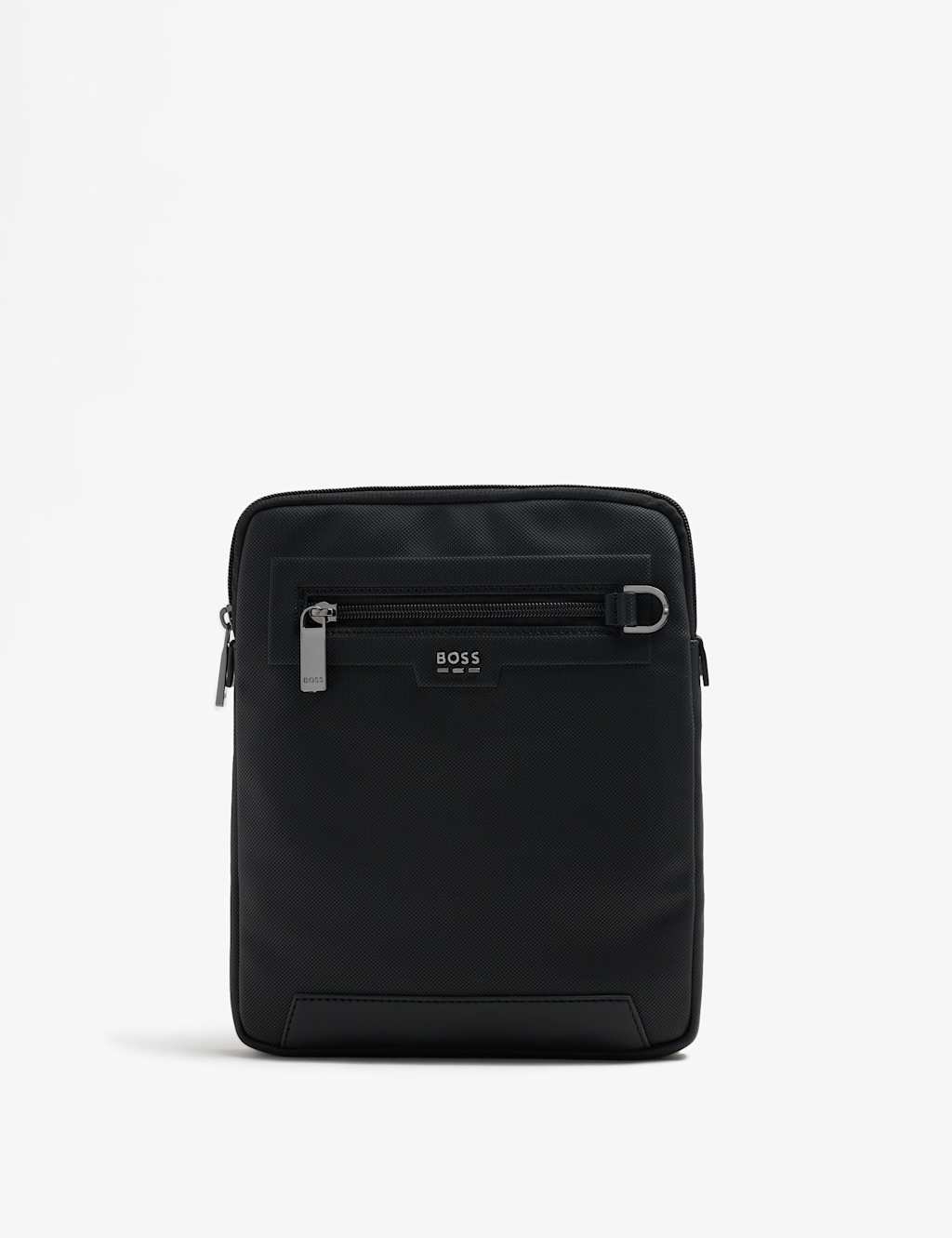 Boss Men's Textured Cross Body Bag - Black - Available at M&S