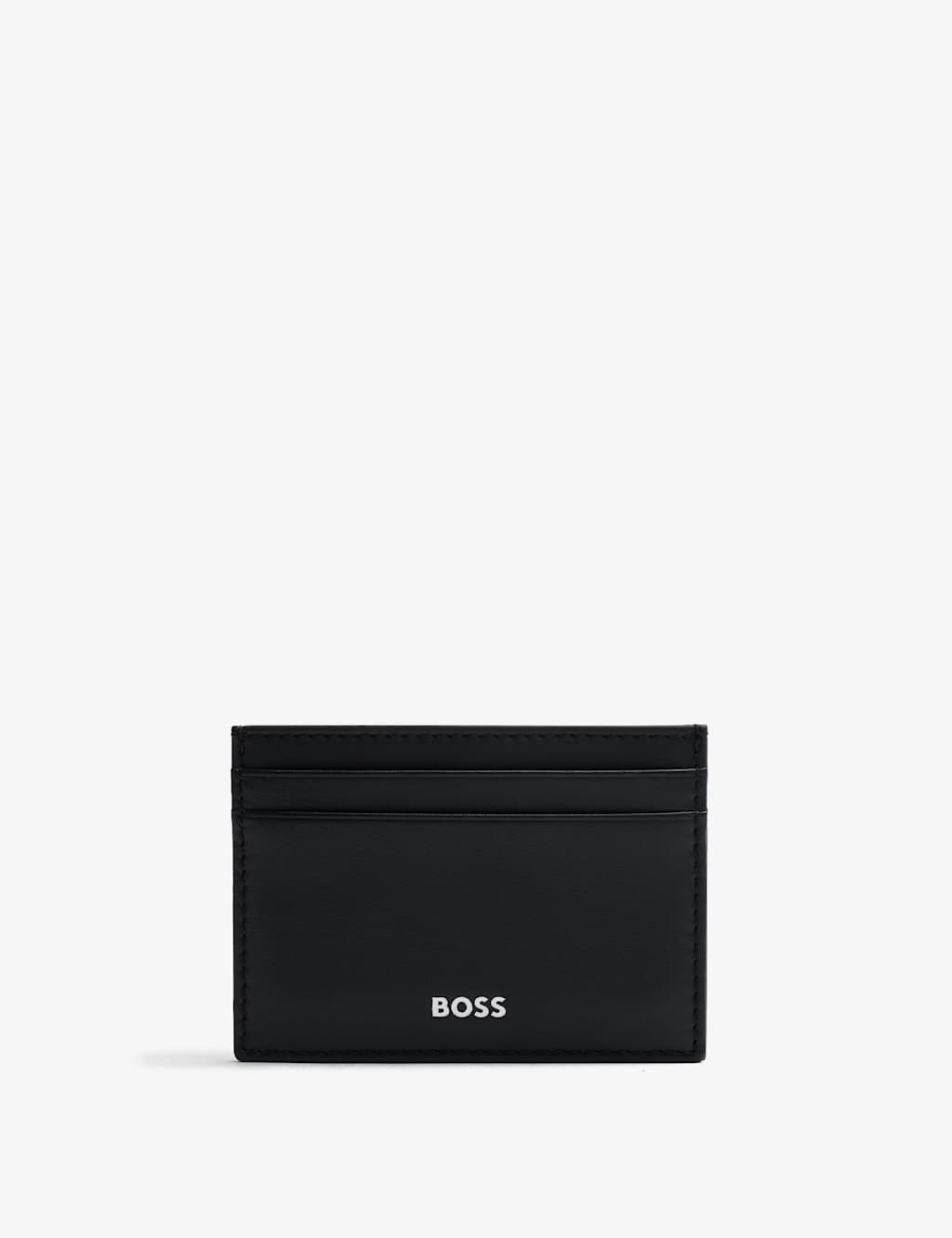 Boss Men's Leather Card Holder - Black - Available at M&S