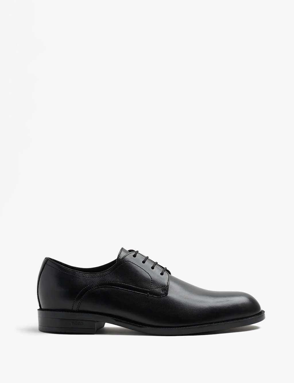 Boss Men's Leather Derby Shoes - 10 - Black - Available at M&S