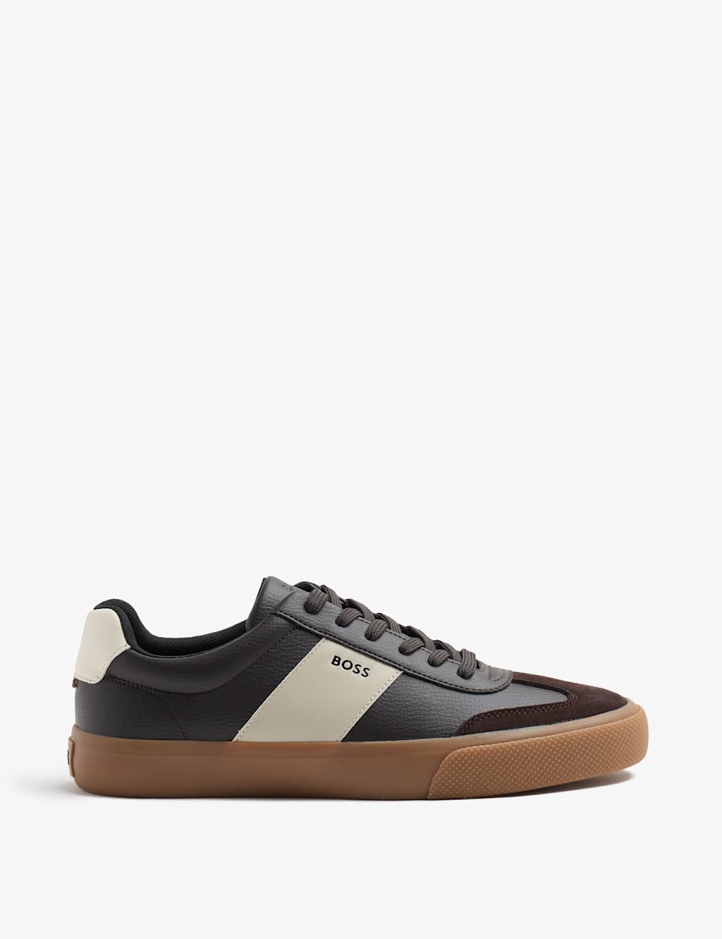 Boss Men's Lace Up Trainers - 10 - Brown - Available at M&S