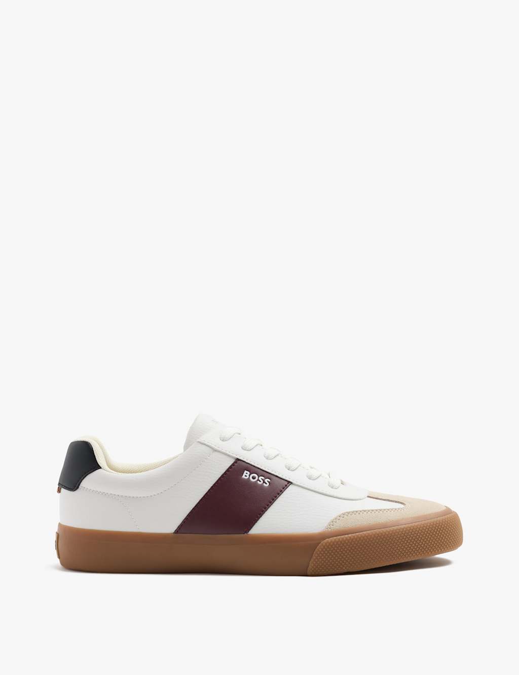 Boss Men's Lace Up Trainers - 11 - White - Available at M&S