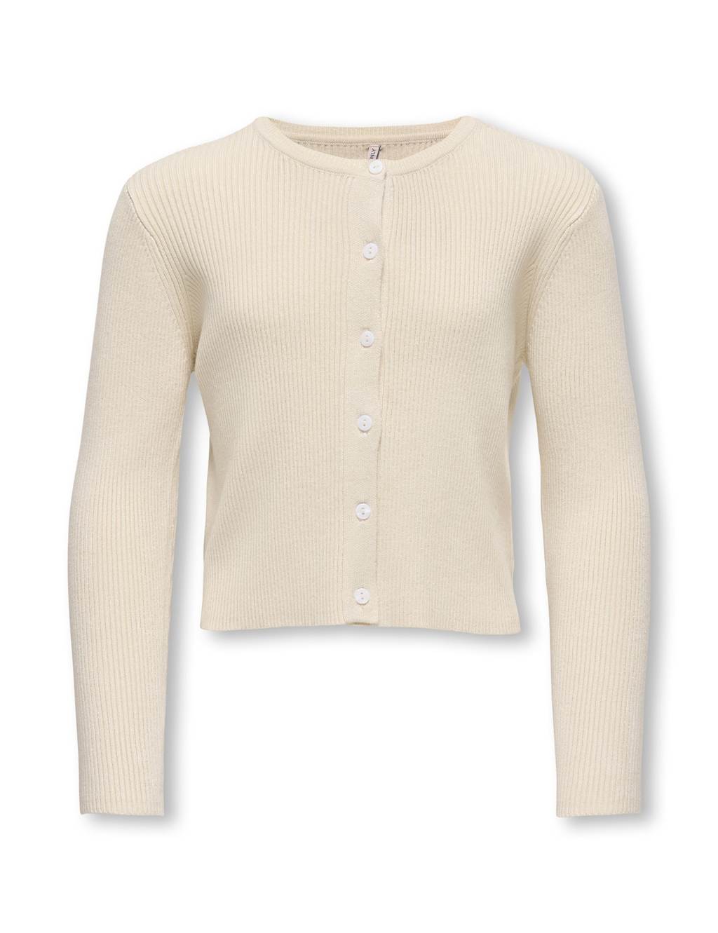 Kids Only Girls Ribbed Knitted Cardigan (7-14 Yrs) - 11-12 Years - Cream - Available at M&S
